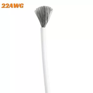 Dây Điện Silicon Mềm Màu Trắng 22AWG